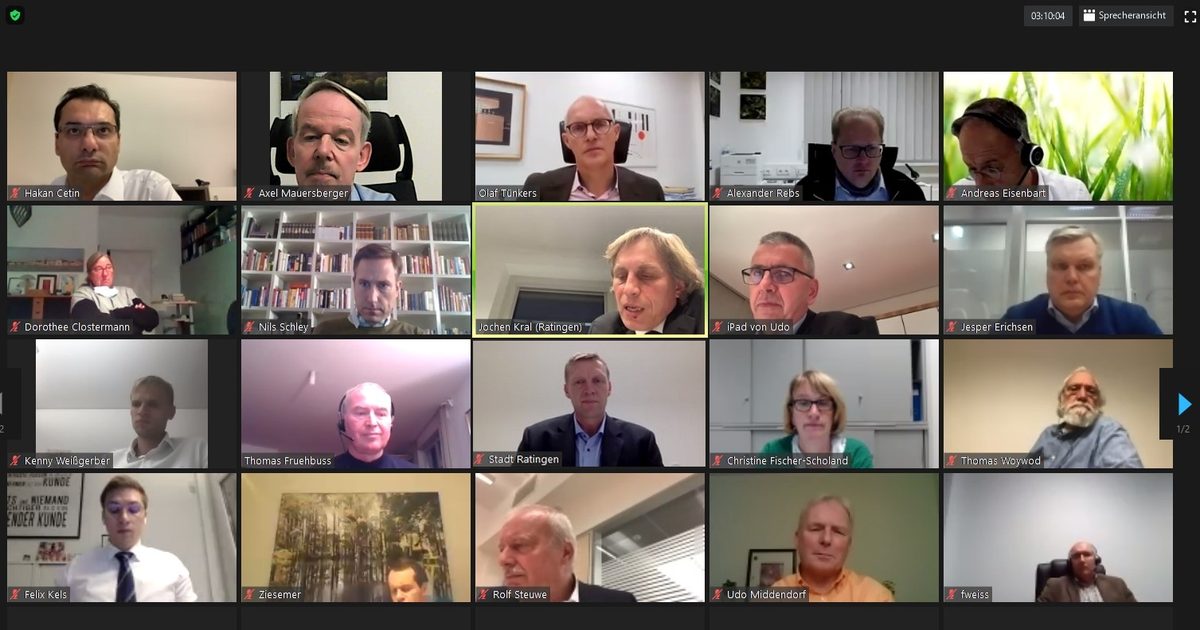 Dialog Stadt - Wirtschaft: Videokonferenz am 28.10.2020
