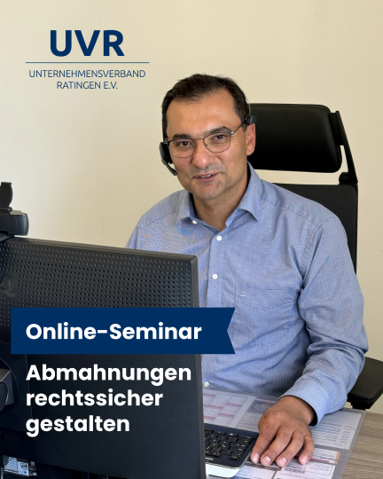 Online-Seminar "Abmahnungen rechtssicher gestalten"