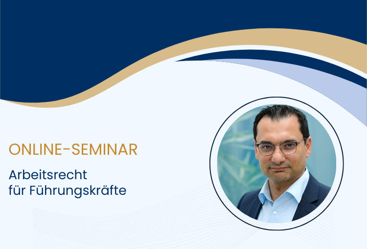 Online-Seminar "Arbeitsrecht für Führungskräfte"