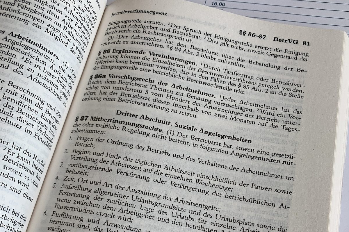 Online-Seminar „Grundlagen des Betriebsverfassungsrechts“