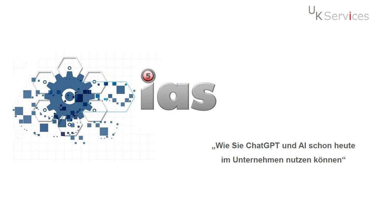Online-Vortrag "Wie Sie ChatGPT und Artificial Intelligence schon heute im Unternehmen nutzen können"